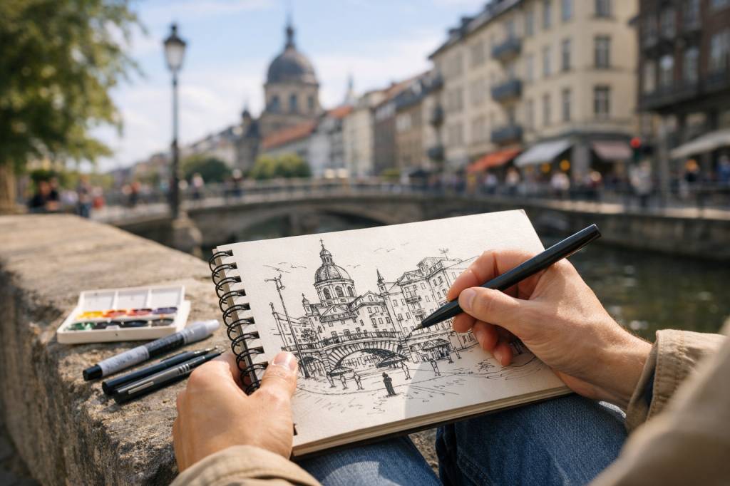 Urban Sketching für Einsteiger: Mit Stift und Block die Stadt kreativ entdecken