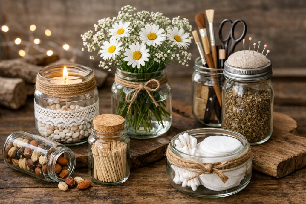 Kreative Upcycling-Ideen für alte Gläser: Stilvolle Deko und praktische Helfer selbst gemacht